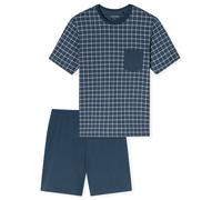 Pijama corto ' Comfort Essentials ' Hombre SCHIESSER M-L petróleo / blanco