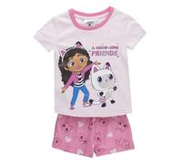 Pijama Corto Gabby´S Dollhouse para Niños y Niñas - Conjunto Pijama Gabby´S Dollhouse Verano 2 Piezas Manga Corta y Pantalón Corto, Ropa de Dormir Infantil Suave y Transpirable, 5 Años