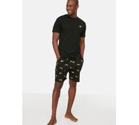 Pijama corto Hombre Trendyol M marrón claro / negro / blanco