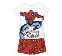 Pijama Corto Marvel Niño Verano - Pijama Infantil Spiderman 2 Piezas, Camiseta y Pantalón Corto, Transpirable, Cómodo y Suave