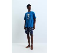 Pijama corto Snoopy Peanuts™ AZUL AZAFATA M