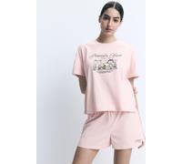 Pijama corto Snoopy Peanuts™ ROSA EMPOLVADO L