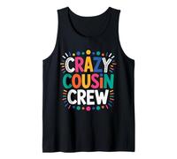 Pijama Crazy Cousin Crew para niños y niñas, regalos a juego Camiseta sin Mangas
