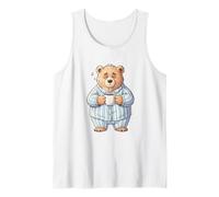 Pijama de café Sleepy Bear No Morning Person Camiseta sin Mangas