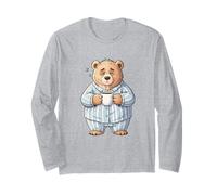 Pijama de café Sleepy Bear No Morning Person Manga Larga