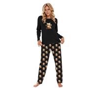 Pijama De Conejo para Mujer Dos Piezas Franela Navidad Rizo Lencero Vestidos XL Match Caliente Gorditas Sexys 2XL Chanchito Roja Otoño Perros Frozen Divertidas Stich Esposos Trajes