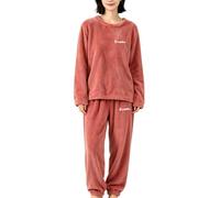 Pijama De Dos Piezas Suave Mujer Invierno - Conjunto De Pijama Polar Coral, Rd1, L