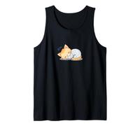 Pijama de Gatito durmiendo Lindo Gato Gute Nacht Camiseta sin Mangas