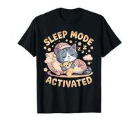 Pijama de Gatito Kawaii Activado en Modo de sueño Camiseta