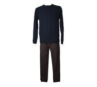Pijama de invierno RAGNO punto milano jersey suave y calentito con cuello tuneci