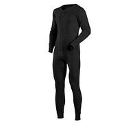 Pijama de Manga Larga para Hombres con Mono de Noche con Botones de una Pieza Color Negro Size L