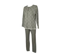 Pijama de mujer RAGNO pantalón interlock largo de invierno de manga larga con fr