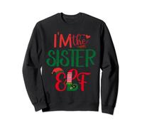 Pijama de Navidad familiar con diseño de "I'm The Sister Elf" Sudadera