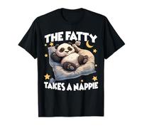 Pijama de Panda el Panda Gordo Toma una Siesta por la mañana Camiseta
