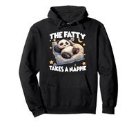 Pijama de Panda el Panda Gordo Toma una Siesta por la mañana Sudadera con Capucha