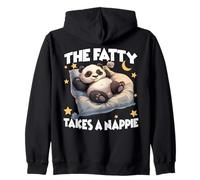 Pijama de Panda el Panda Gordo Toma una Siesta por la mañana Sudadera con Capucha