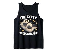Pijama de Panda para los madrugadores, el Panda Gordo Camiseta sin Mangas