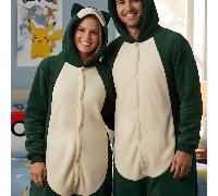 Pijama de Peluche Cosplay de Snorlax Pokémon con Capucha y Bolsillos, Nerd Hunters, 100% Poliéster, Otoño e Invierno, Casual, y Uso Diario, Tallas S - XXL (145 - 195 cm)