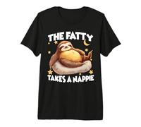 Pijama de Perezoso el Perezoso Gordo Toma una Siesta Camiseta Premium