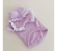 Pijama de primavera y otoño para perro, ropa de chihuahua, yorkshire terrier, pomerania, shih tzu, perrito maltés, ropa para perros pequeños (morado, L)