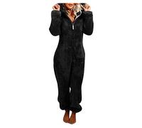 Pijama de una pieza de forro polar para mujer, pijama cálido y suave, pijama de mujer en Pilou Sleepwear y cremallera, ropa de dormir de peluche, pijama de invierno para mujer, forro polar mono barato