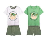 Pijama de Verano de Hulk para Niño - Color Blanco y Verde - Talla 3 Años - Pijama Corto Fabricado en Algodón 100% - Estampado de Hulk - Producto Original Diseñado en España