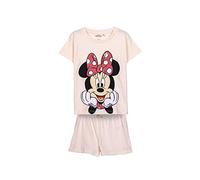 Pijama de Verano de Minnie Mouse para Niña - Color Rosa - Talla 4 Años - Pijama Corto Fabricado en Algodón 100% - Estampado de Minnie Mouse - Producto Original Diseñado en España