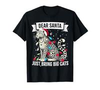 Pijama Divertido con diseño de Papá Noel con Texto en inglés Just Bring Big Cats Camiseta