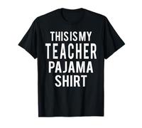Pijama Divertido con Texto en inglés This Is My Teacher Camiseta