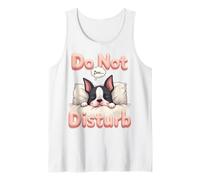 Pijama Divertido de Boston Terrier Do Not Disturb Bostie Dog Camiseta sin Mangas