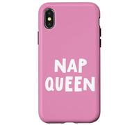 Pijama Divertido para Dormir con Reina para Dormir y Dormir Carcasa para iPhone X/XS