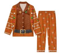 Pijama Estampado para Hombre, Suave, de Seda de Leche cepillada, Manga larg | Pantalon De Terno Verde Burdeos Novios Maillot Informales Cuadrados Formal Kimono Un Encaje Antiguos