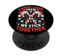 Pijama Familiar a Juego con bastón de Caramelo y Cuello Redondo We Stick Together PopSockets PopGrip Adhesivo