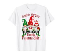 Pijama Familiar de ayudante de Papá Noel: Pijama de gnomos Camiseta