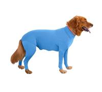 Pijama for Perro, Ropa de Dormir for Perro, previene la caída del Pelo, recuperación de la cirugía, tamaño Mediano y Grande(Blue,M)
