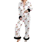 Pijama Frio Mujer Parejas a Microfibra Originales Micropolar Baratas Bolsillos Camisetas Geriátricos Mejores Aesthetic Ventana Robots Salchicha L Consentidas Kawaii Usar Trajes