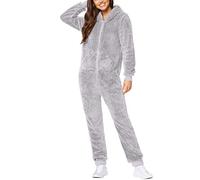 Pijama Hombre y Mujer Entero Invierno, Pijama Parejas de Una Pieza Mono con Cremallera, Pijama Mono Forro Polar, Pijamas Enteros de Polar para Adultos Regalos Hombres y Adolescentes S-5XL