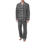 Pijama Homem Algodão - Conjunto de Ropa Interior Térmica USB de Felpa de Algodón para Ropa Interior de Invierno con 9 Áreas A de Frío para Parejas Carga Inteligente Y Calefacción (Black XXL)