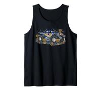 Pijama Infantil Monster Truck Menorah Dreidel Hanukkah para niños pequeños Camiseta sin Mangas