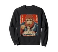 Pijama Inspirado en Ukiyo-e de Bigfoot Eating Ramen Noodles Sudadera