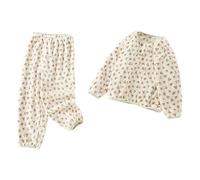 Pijama Invierno Niña, Pijamas Navideñas para Niñas, Ropa Hogar Flanela para Niños Cómoda Hogar Conjunto de Elástico Diario Casual para 1-6A