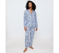 Pijama largo Boyfriend Fit Mujer Talla 40. Color Negro