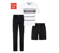 Pijama largo Hombre Bruno Banani S negro / blanco