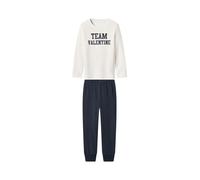 Pijama largo infantil - Azul . Talla Blanco#Tallas:110/116 (4-6 años)