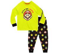 Pijama Mario Bros | Pijamas Mario y Luigi para Niño | Pijama Niño de Manga Larga Multicolor 3-4 años
