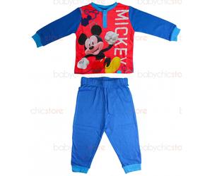 Pijama Mickey Mouse Rojo Primavera/Verano - 2 Años Regabilia
