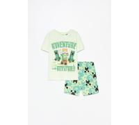 Pijama Minecraft corto VERDE CLARO 13-14 años