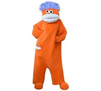 Pijama Monos Cosplay Traje con Goofy mono de monstruo 2026tonto de monstruo para cuerpo completo con capucha ropa de descanso de Capucha de Ropa Dormir una Pieza para el Salón Fiesta al (Red-b, S)