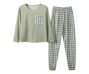 Pijama Mujer Talla Grande Conjunto De Pijama De Dos Piezas Lounge | Conjuntos de acogedores, ropa de estar por casa con dibujos animados manga larga, conjuntos cómodos