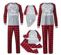 Pijama Natal Familia 2024 Divertido Manga Largos Camiseta Y Pantalón Pijamas Familiares Iguales Elfo Natal Conjunto De Pijamas Navideños Invierno Pijama Parejas Navidad Papá Mamá Bebés Niños2